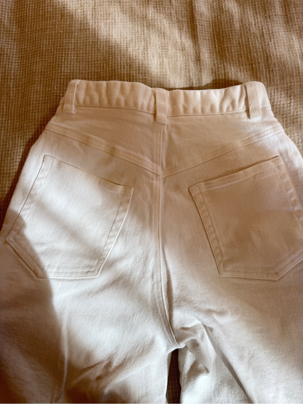 White Women's Straight-Leg Jeans - Picture 3 of 6